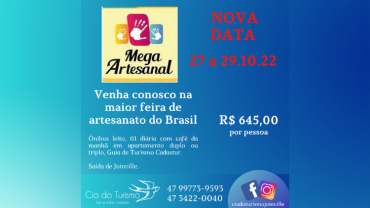 Mega Artesanal - 27 a 29.10.22 - São Paulo